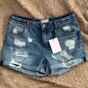Blank Paige Denim Distressed Shorts